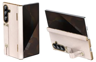 Obrázok produktu pre Puzdro na mobil s remienkom, model H9, ochranné sklo na displej, pre Samsung Galaxy Z Fold8 Ultra 5G, farba: ružová