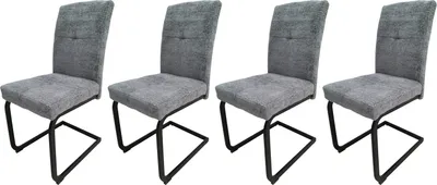 Produktbild von Schwingstuhl 4er Set Kinsey Grau