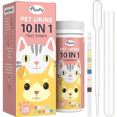 Imagen del producto de Tiras reactivas para análisis de orina, 10 en 1, para perros y gatos