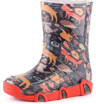 Produktbild von Ladeheid Kinder Mädchen Jungen Gummistiefel Gefüttert SwkBW (Marine Tiere, 23/24)