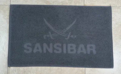 Produktbild von Sansibar Badteppich/Badematte  "PEBBLE", 100% Baumwolle, extraweicher Flor, pflegeleicht, saugfähig, 50x80 cm, anthrazit