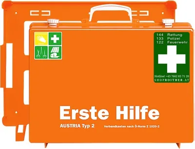 Produktbild von Erste Hilfe-Koffer MT-CD orange Füllung Österreich-Norm
