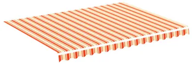 Obrázek produktu pro vidaXL Náhradní látka na markýzu, žlutá a oranžová, 400x300 cm, polyester