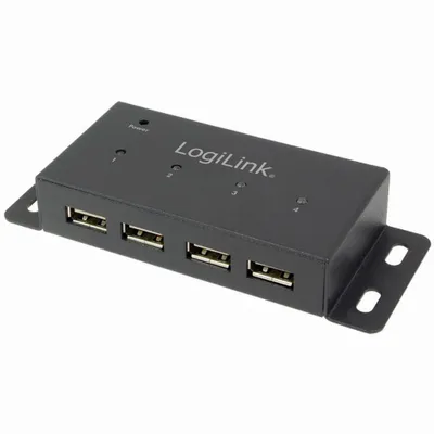 Produktbild von LogiLink USB 2.0 Hub 4 Port für Wandmontage