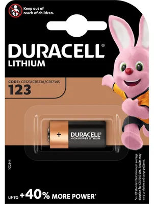 Obrázek produktu pro Duracell Baterie Ultra Photo Lithium 123 (CR17345) 1St.