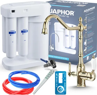 Obrázek produktu pro 3cestná kuchyňská baterie Aquaphor Morion, s filtrem pod dřez, otočnou výpustí, keramickou kartuší, chrom