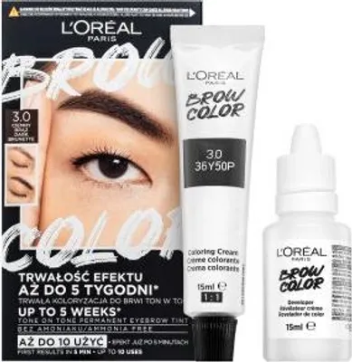 Produktbild von L´Oréal Paris Brow Color Semi-Permanent Eyebrow Tint semi-permanente-farbe für die Augenbrauen 3.0 Dark Brunette