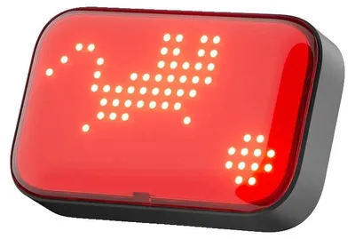 Productafbeelding van Fietsachterlicht, aanpasbare emoji's, intelligent remwaarschuwingssysteem, ET6