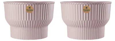 Obrázok produktu pre Vyveo – Kvetináč – Sada 2 kusov – Farba: svetlohnedá – Rozmery: 35 x 24 cm