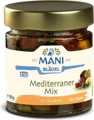 Produktbild von MANI -  mediterraner Mix in Olivenöl - 190 g