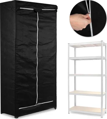Produktbild von Schutzhülle für Regal 180 x 90 x 40 cm - schwarz
