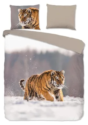 Produktbild von Good Morning Bettwäsche "Siberian" - Braun - (240x220 cm) - 100 % Baumwolle