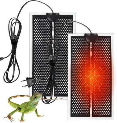 Produktbild von Heizemat für Reptilien - Einstellbares Warmtemat für Terrarium - 2 Stücke