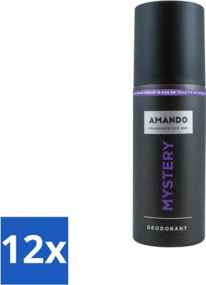 Obrázek produktu pro Amando - Mystery - Deodorant - Sprej - 150 ml - ekonomické balení - 12 kusů