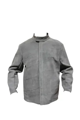 Produktbild von Robuste Lederjacke für Schweißer - Schweißerjacke, Arbeitsjacke echt Leder | Größe 62 (5XL) | Sonderposten aus deutscher Produktion