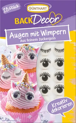 Produktbild von BackDecor 28 Augen mit Wimpern aus Zucker