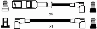 Produktbild von Ngk Zündleitungssatz 0746