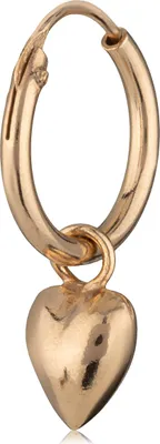 Produktbild von Einzel Ohrring Keltische Creole Herz Gothic Celtic Bali Vergoldet 12mm 5068