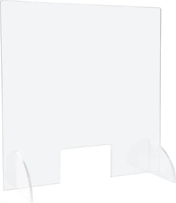 Produktbild von Thekenaufsatz aus PLEXIGLAS® (100 x 80 cm) mit Durchgriff