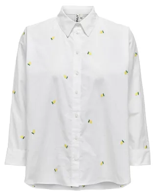 Produktbild von ONLY Bluse Hemdkragen Box Fit Manschetten Knopfleiste Größe: XS