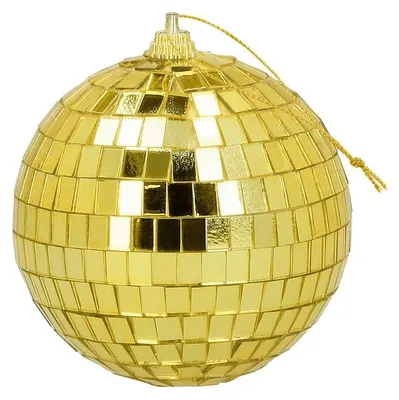Produktbild von 6 Disokugeln gold Disco Party Deko Ø: 8 cm