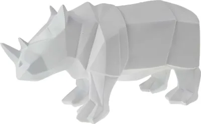 Produktbild von Figur Skulptur Polygonal Kunstharz Nashorn