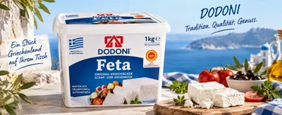 Produktbild von Dodoni Feta Käse – 1,5 kg – Premium griechischer Fetakäse in Salzlake g.U.