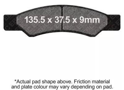Image de Plaquettes de frein EBC FA769R (jeu pour 1 disque)