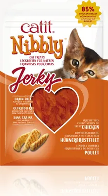 Productafbeelding van Catit Nibbly Jerky met kip, 30 gram