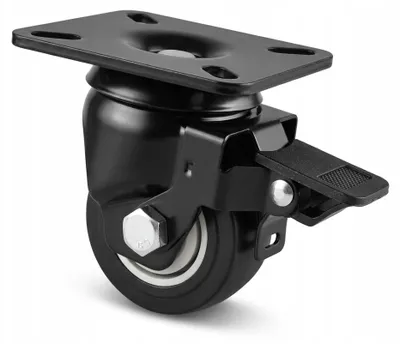 Produktbild von Rader Lenkrad 50mm 300 kg Schwerlastrad mit Bremse schwarz