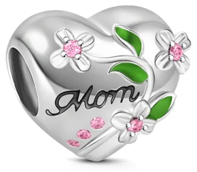 Produktbild von Gnoce Charm Mom Herz BNCT50 Silber