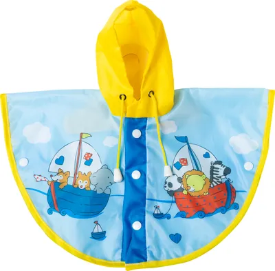 Produktbild von Heless Puppen Regen-Cape Sailing Friends blau 28-35cm wasserdicht