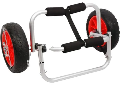 Obrázek produktu pro Vozík na kanoe, skládací konstrukce, nosnost 80 kg, červený