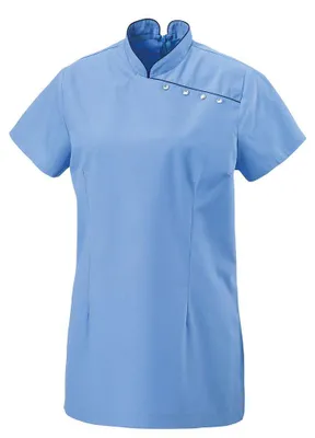 Produktbild von Tunika "Asia-Style"mit Paspel light blue Gr. L : L : light blue : 50% Baumwolle 50% Polyester