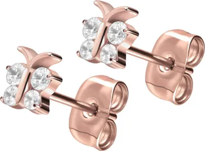 Produktbild von Titan Ohrstecker KRISTALLSCHMETTERLING