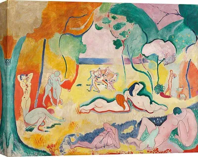 Image de Impression d'art sur toile, Henri Matisse - La joie de vivre - 120x90 cm