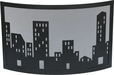 Produktbild von Funkenschutz, kaminschutz, Ofenschutz, schwarz beschichtet, Metropol
