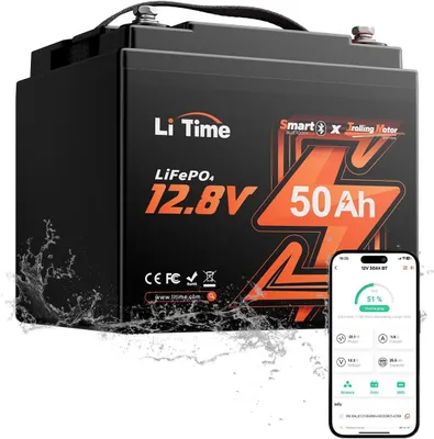 Image de Batterie LiFePO4 TM 12V 50Ah avec Bluetooth pour moteurs de traîne de bateaux