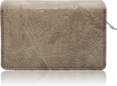 Produktbild von Glamexx24 Geldbörse Elegant Damen Portemonnaie Frau Kunst Leder Geldbörse Geldbeutel Reißverschluss Handytasche 25039-Farbe: Hellgrau
