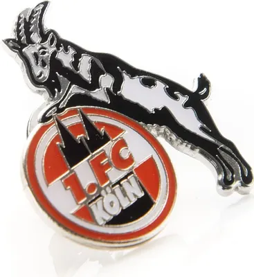 Produktbild von 1. FC Köln Pin Logo Emaille Fussball Rot/Weiß