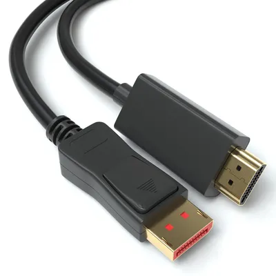 Produktbild von JAMEGA DisplayPort-auf-HDMI-Kabel, 4K/60 Hz, 1 m