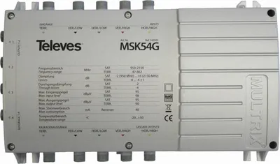 Obrázok produktu pre TELEVES kaskáda pre MSB 5 v ...f. 4 účastníci MSK54G