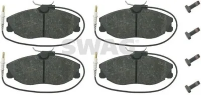 Produktbild von SWAG Bremsbeläge Satz Vorne Bremsklötze passend für PEUGEOT 306 Schrägheck (7A, 7C, N3, N5) 62 91 6257