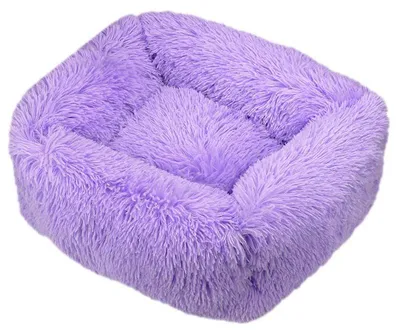 Produktbild von Hundebett, Plüschmaterial, leicht zu reinigen, LILA-a, L(80cmX65cm)