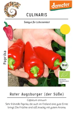 Produktbild von Paprika Roter Augsburger | Paprikasamen von Culinaris