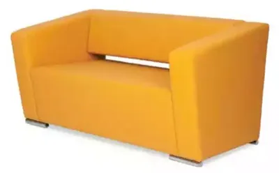 Image de Canapé jaune de luxe canapé deux places bureau bureau mobilier textile