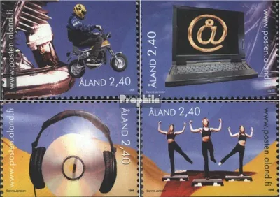Produktbild von Briefmarken Finnland - Aland 1998 Mi 136-139 (kompl.Ausg.) postfrisch Jugendaktivitäten