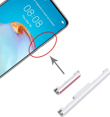 Produktbild von Power Button für Huawei P40 Silber On Off Volume Reparatur Ersatzteil Schalter