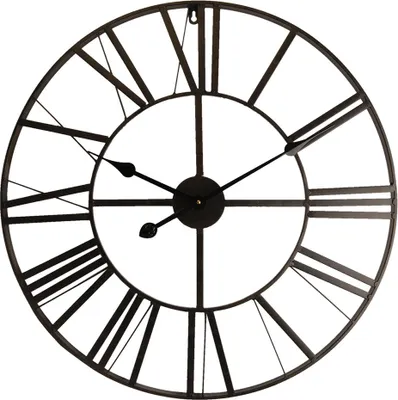 Immagine prodotto di Orologio da parete Clayre & Eef Ø 60 cm in metallo nero