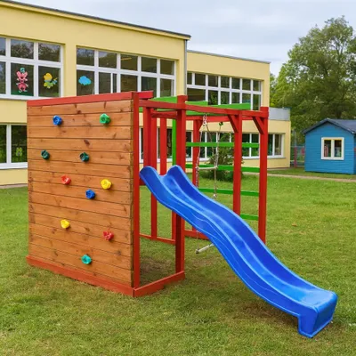 Produktbild von Spielplatz Kletterturm Spielturm mit Rutsche für Kinder
